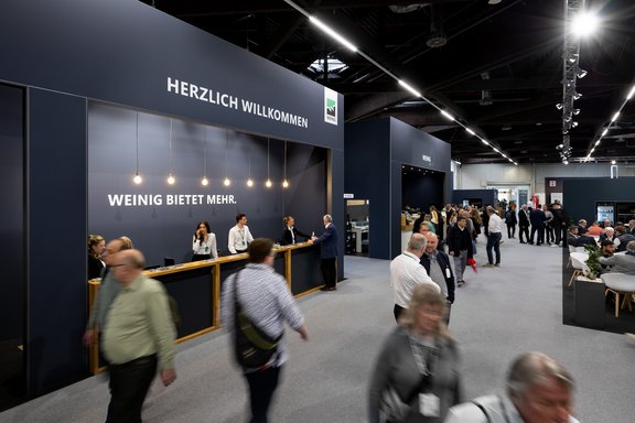 Messestand Weinig auf der Holzhandwerk 2026 in Nürnberg