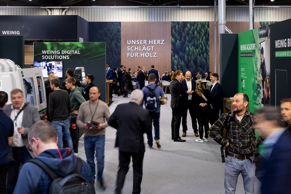 Messestand Weinig Holzhandwerk 2026 in Nürnberg