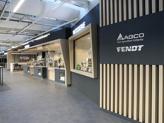 Ausbau Betriebsrestaurant für AGCO Coorporation - Fendt umgesetzt mit der Unterstützung von Holtmann+, in Marktoberdorf 2021.