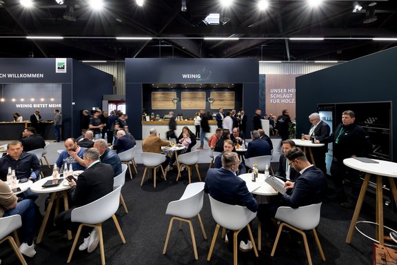 Messestand Weinig auf der Holzhandwerk 2026 in Nürnberg