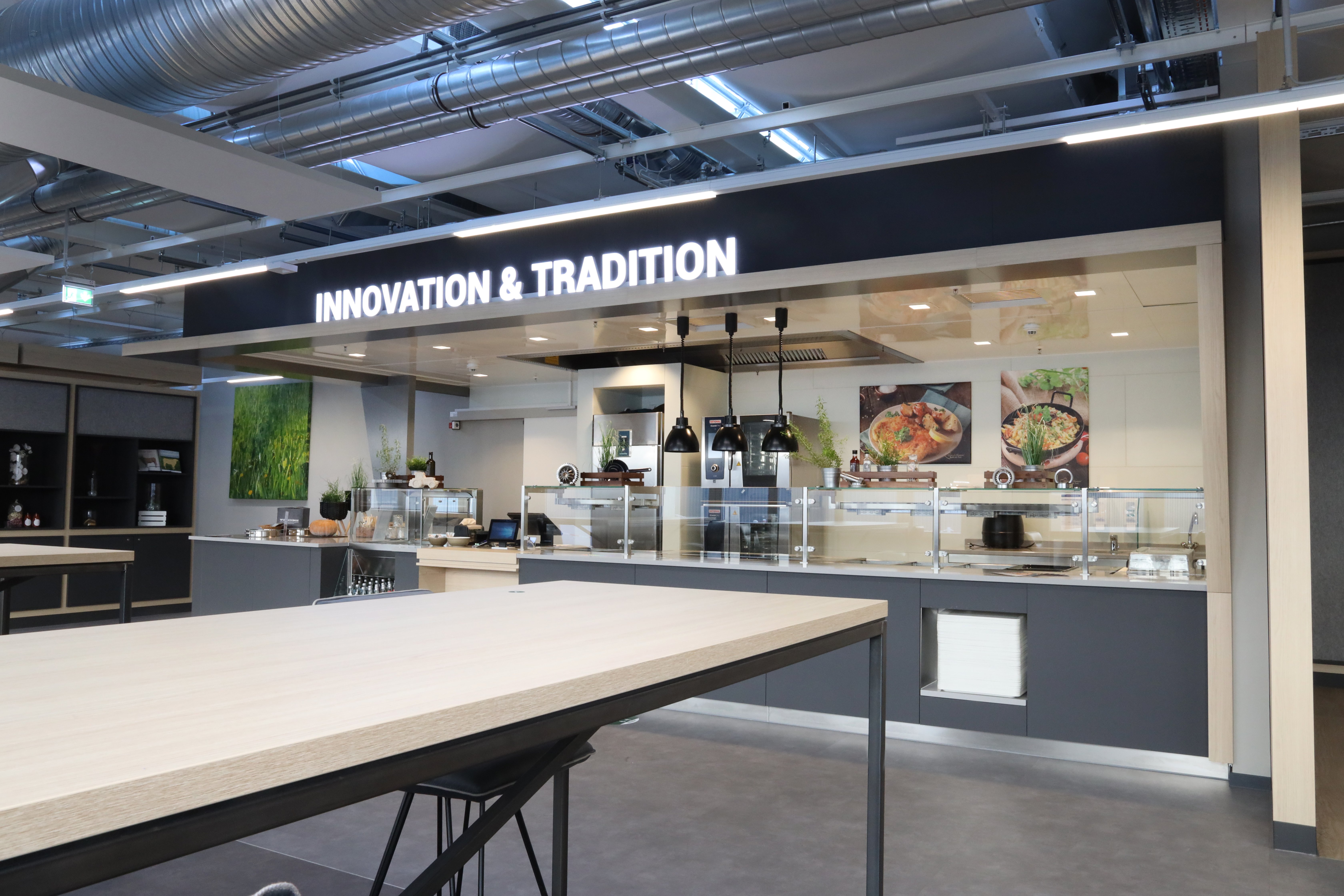 Expansion of the AGCO Corporation - Fendt employee restaurant, carried out with the support of Holtmann+ in Marktoberdorf in 2021.