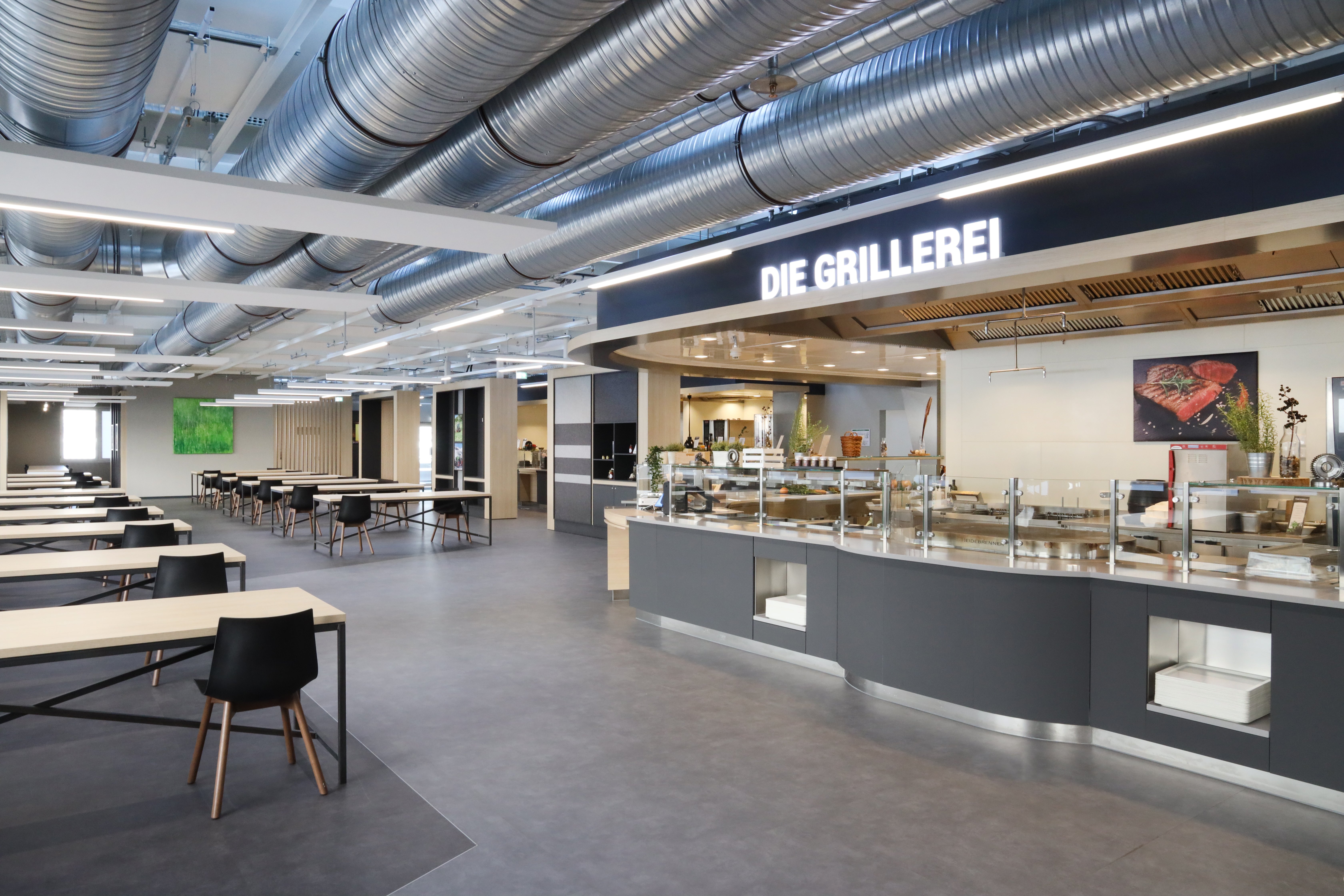 Expansion of the AGCO Corporation - Fendt employee restaurant, carried out with the support of Holtmann+ in Marktoberdorf in 2021.