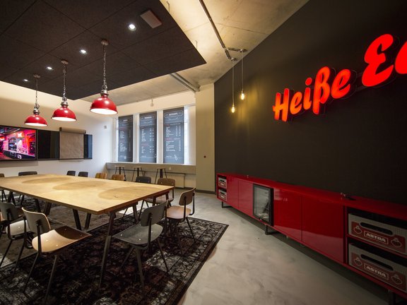 Ausbau des Schulungszentrums für freenet group umgesetzt mit der Unterstützung von Holtmann+, in Hamburg 2018.