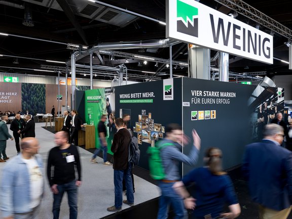Messestand Firma WEINIG auf der Holzhandwerk 2026 in Nürnberg